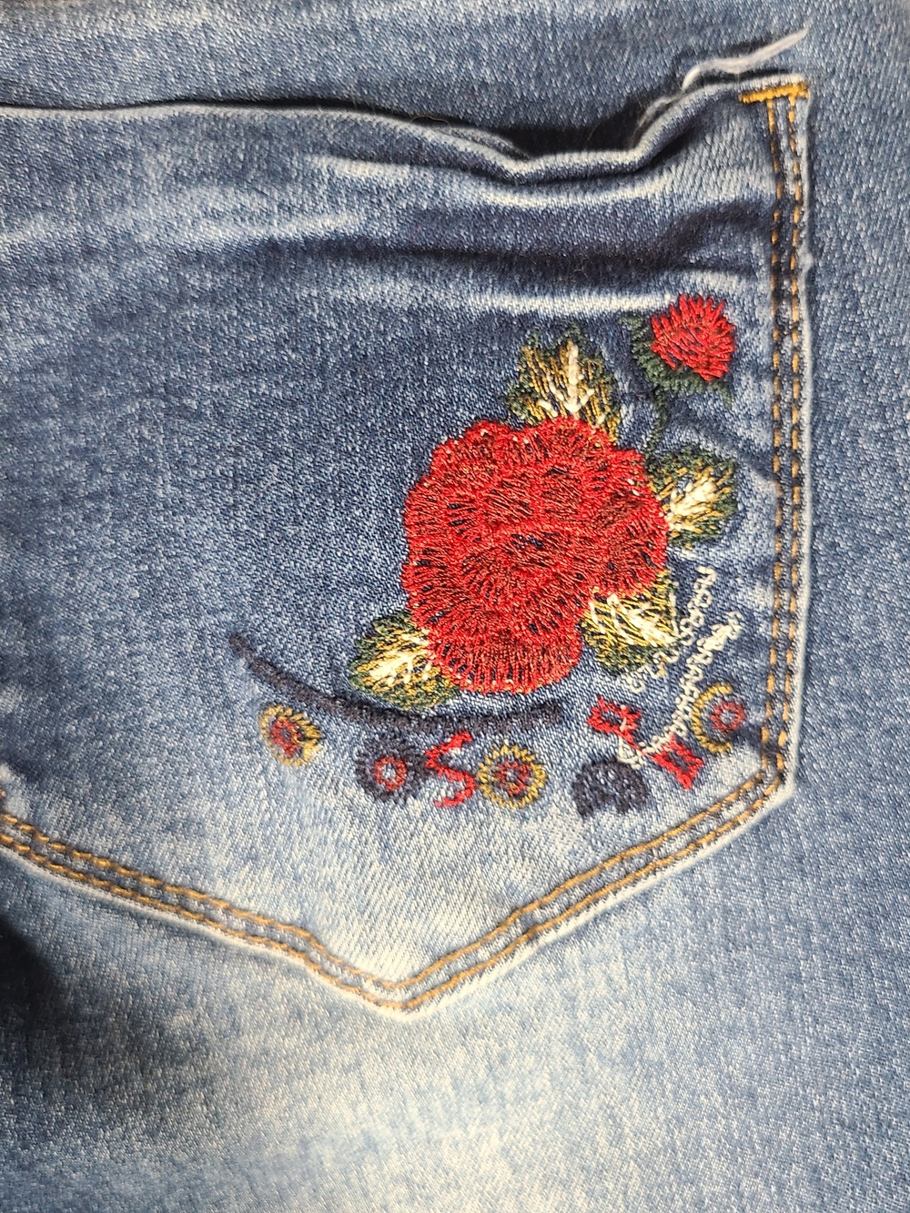 L&B Lucky & Blessed Bootcut Embroidered Jeans Women's Size 6 - Picture 5 of 7